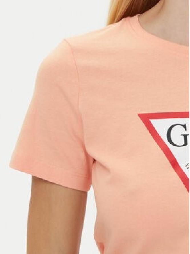 Guess T-Shirt W1YI1B I3Z14 Koralowy Regular Fit