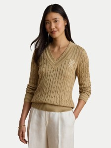 LAUREN RALPH LAUREN Sweter Meren 200888795013 Beżowy Regular Fit