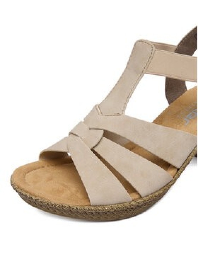 Rieker Sandały CEO-665K3-62 Beżowy