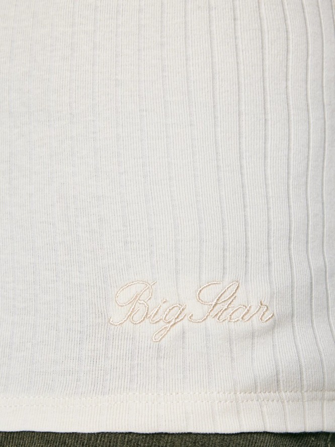 Koszulka damska w prążek kremowa Asterca 103