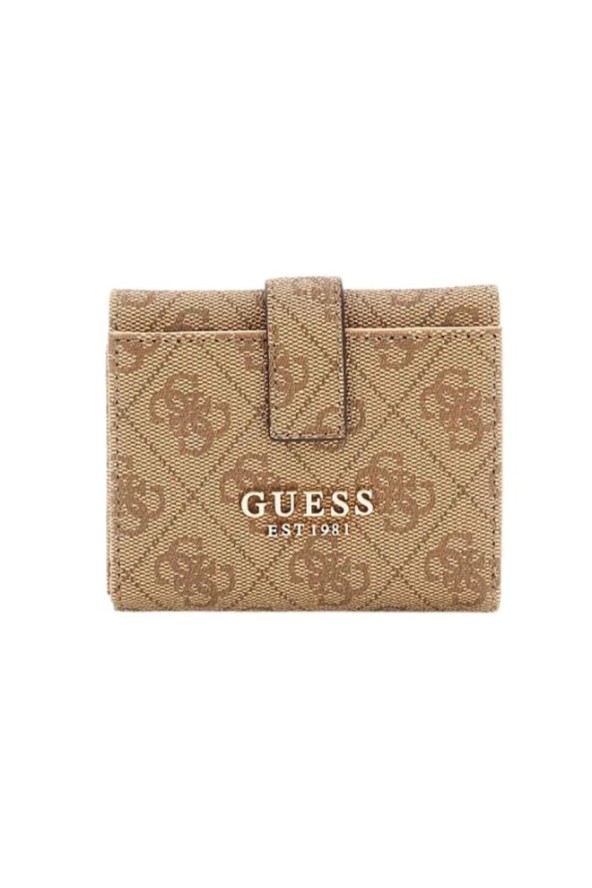GUESS Beżowy portfel damski Laurel