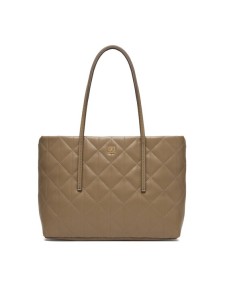 Calvin Klein Torebka Quilted Small Tote LV04F3325G Beżowy