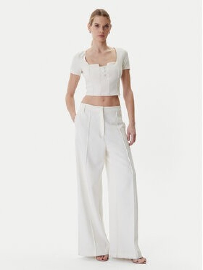 Guess Bluzka W6RP08 KCBO2 Écru Classic Fit