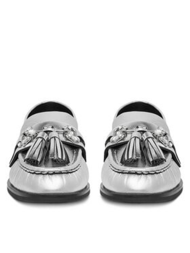 Eva Minge Loafersy PETUNIA-V1792-335-1 Srebrny