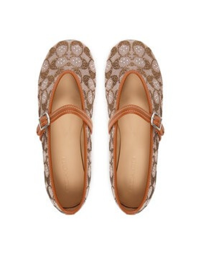 Coach Baleriny Mary Jane CBP01 Brązowy