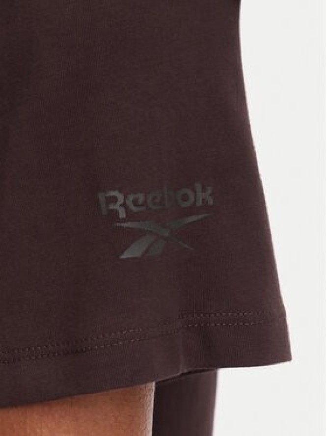 Reebok T-Shirt Nikolina RK25708CCW Brązowy ciemny Regular Fit