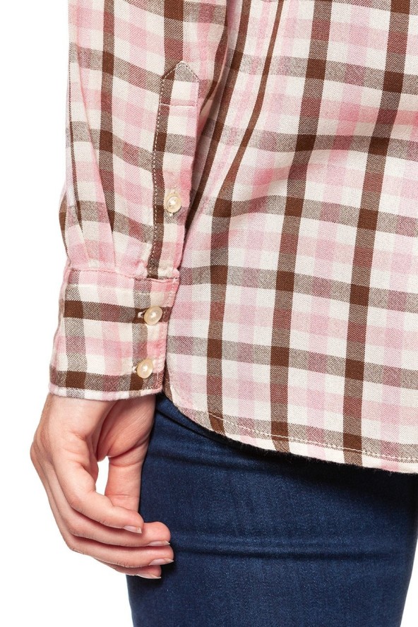 KOSZULA WRANGLER 1 PKT SHIRT CAMEO PINK W5241M1Y2 112129364