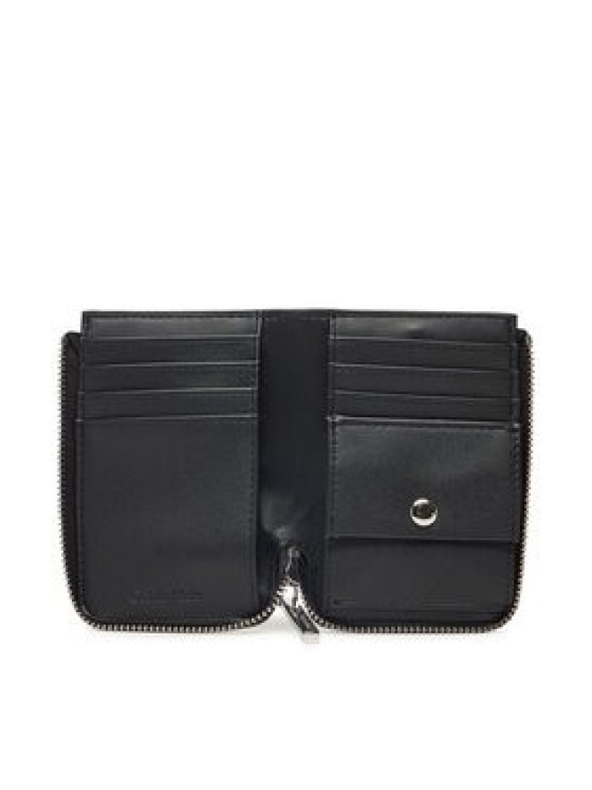 Calvin Klein Portfel Embossed Logo Zip Cardholder K60K613157 Czarny