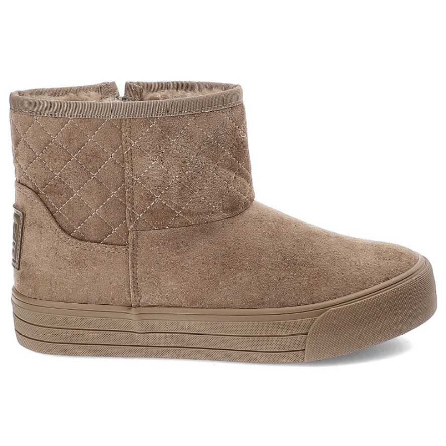 Beżowe Botki Big Star Ocieplane Obuwie Damskie