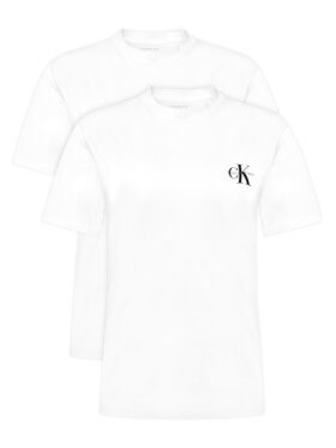 Calvin Klein Jeans Komplet t-shirtów LV047C905G Biały Regular Fit