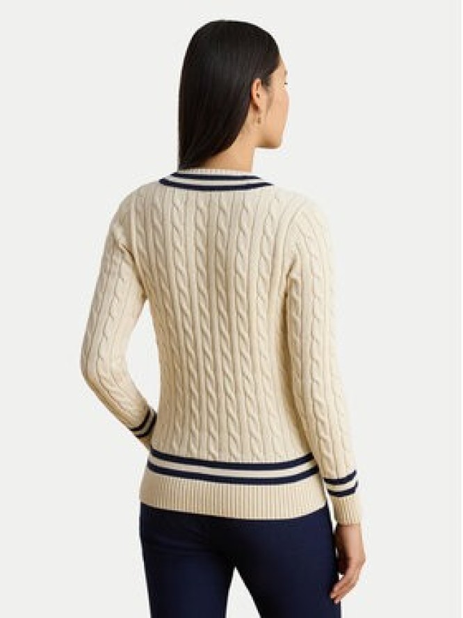 LAUREN RALPH LAUREN Sweter 200B22020001 Beżowy jasny Relaxed Fit