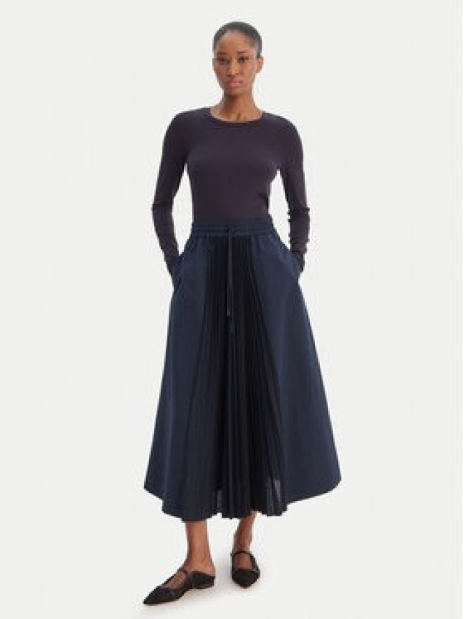 Weekend Max Mara Spódnica plisowana Folk 2615771011 Granatowy Regular Fit