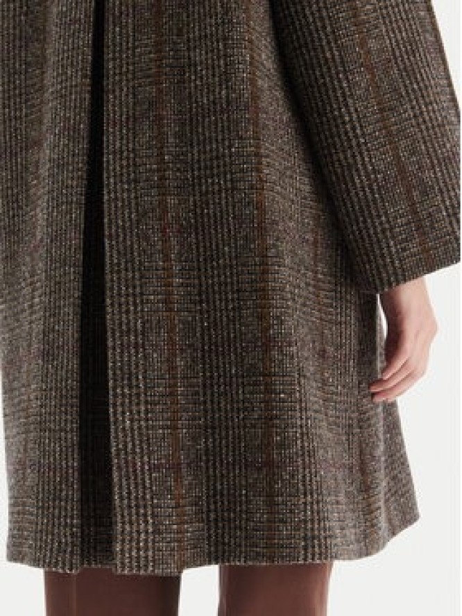 Weekend Max Mara Płaszcz wełniany Pitone 2525016112 Brązowy Regular Fit