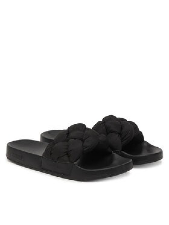 Tommy Jeans Klapki Tjw Braided Slides EN0EN02975 Czarny