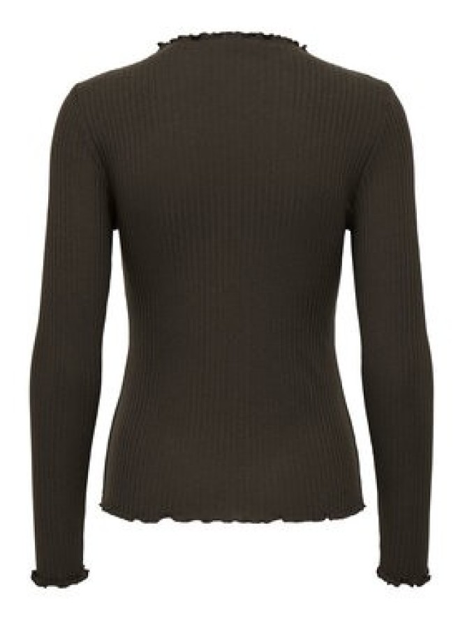 ONLY Bluzka Emma 15180040 Brązowy Slim Fit
