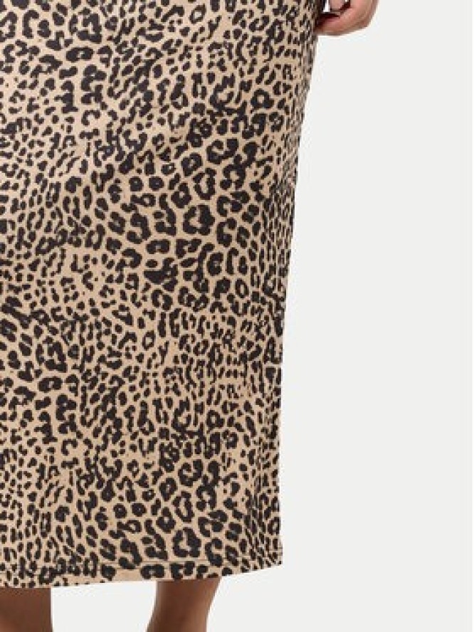 Noisy May Spódnica midi Avery 27034322 Brązowy Slim Fit