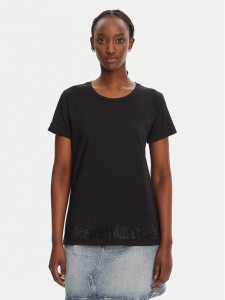 Liu Jo Sport T-Shirt TA5180 JS923 Czarny Regular Fit