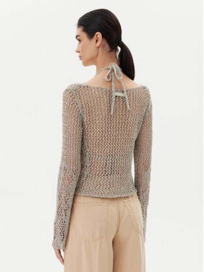 PINKO Sweter Denali 104749 A2FB Szary Regular Fit