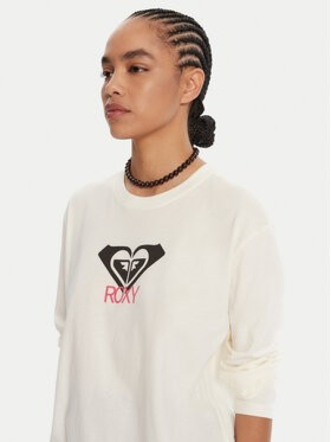 Roxy Bluzka Hangloose Art Ls ERJZT06035 Écru Regular Fit