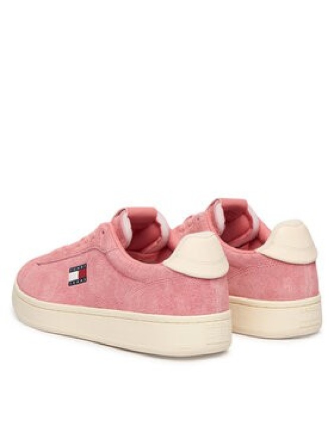 Tommy Jeans Sneakersy Logo Suede Archive EN02985 Różowy