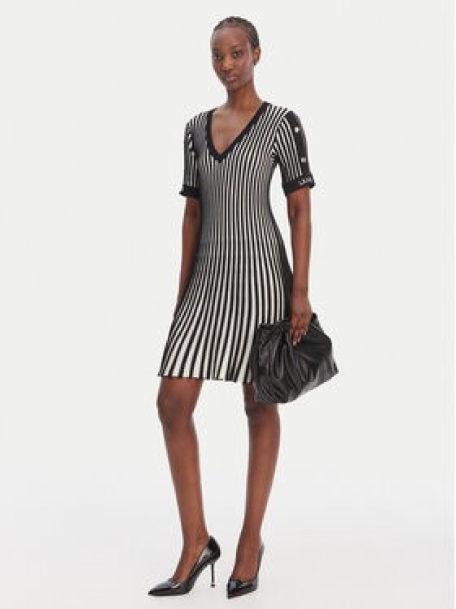 Liu Jo Sport Sukienka dzianinowa TA6062 MS55N Czarny Regular Fit