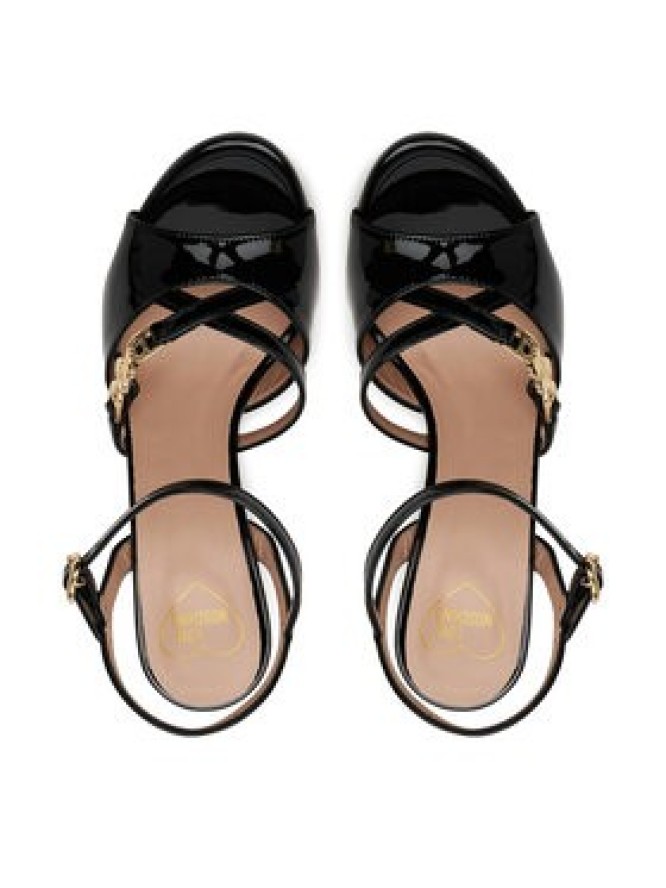 LOVE MOSCHINO Sandały JA16089G1MIH0000 Czarny