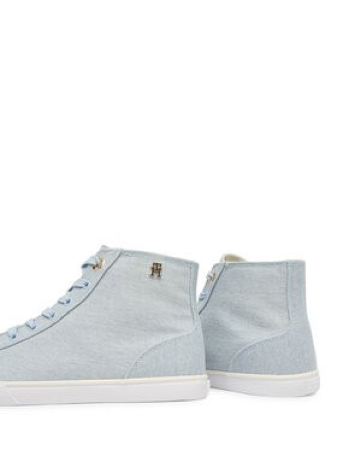 Tommy Hilfiger Sneakersy Th Chic Low Profile Mid Cut FW0FW09356 Błękitny