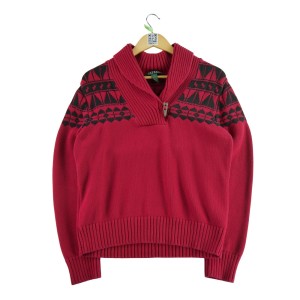 Second life - Damski czerwony sweter - Stan bardzo dobry