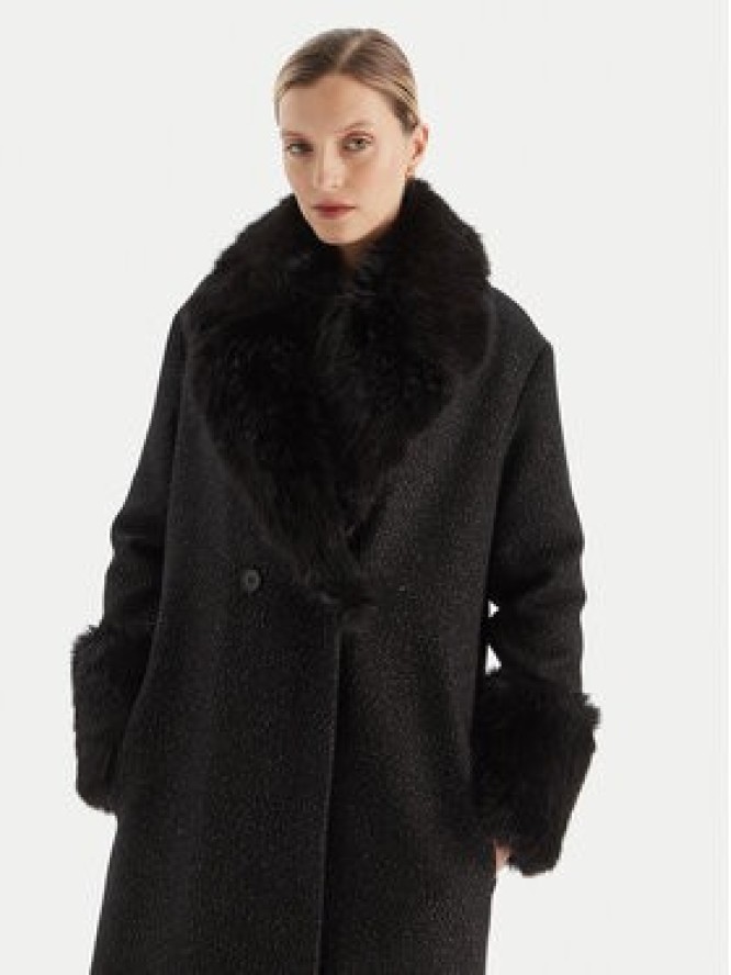 TWINSET Płaszcz zimowy 252TT2040 Czarny Regular Fit
