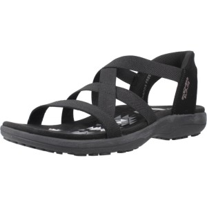 Sandały SKECHERS REGGAE SLIM STRETCH FLEX Czarny
