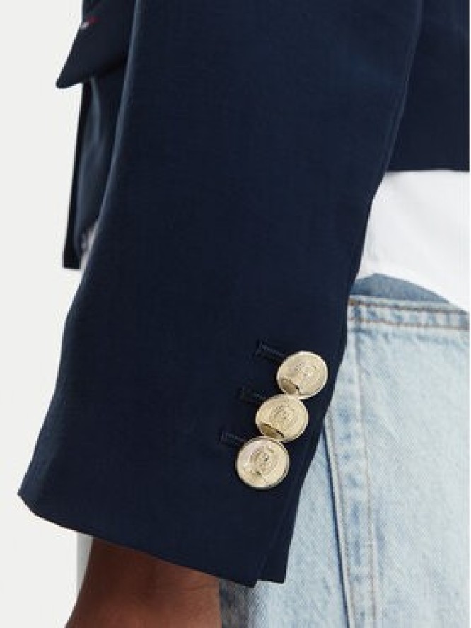 Tommy Jeans Marynarka DW0DW22910 Granatowy Regular Fit