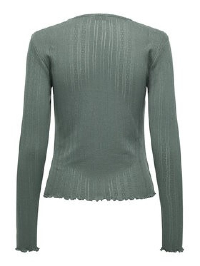 ONLY Bluzka Carlotta 15291987 Zielony Regular Fit