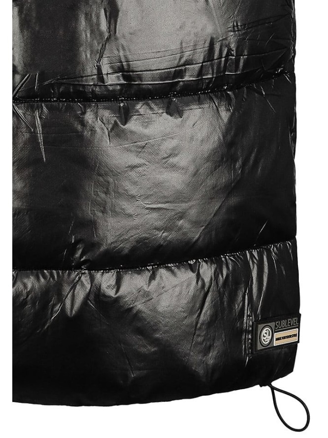 Sublevel Kamizelka pikowana w kolorze czarnym rozmiar: M