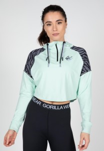 Zion Cropped Bluza z kapturem - Zielony