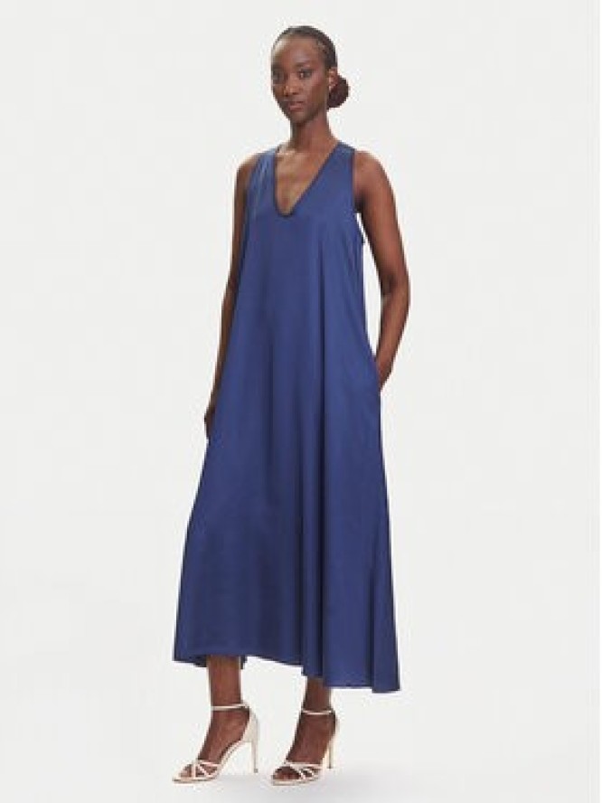 Fracomina Sukienka letnia FS25SD3005W64101 Granatowy Relaxed Fit
