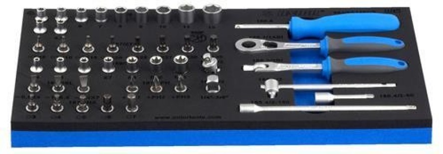 Unior zestaw nasadek 1/4" 45 el. w wkładce