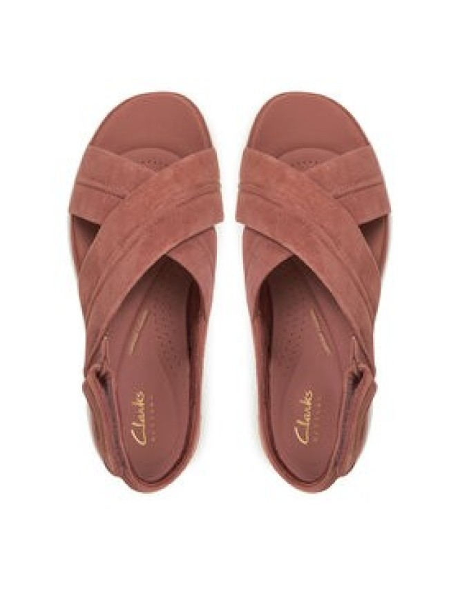 Clarks Sandały Tuscan Cross 26181471 Różowy