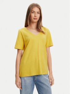 United Colors Of Benetton T-Shirt 3BVXD400H Żółty Relaxed Fit