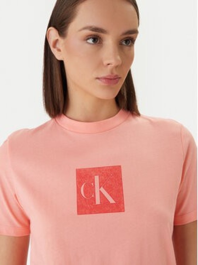 Calvin Klein Jeans T-Shirt LV047F819G Pomarańczowy Classic Fit