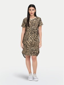 JDY Sukienka codzienna New Ivy 15298074 Brązowy Regular Fit