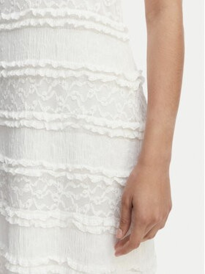 Vero Moda Sukienka wieczorowa Lucia 10348443 Kremowy Regular Fit