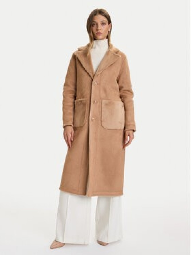 Rinascimento Płaszcz przejściowy CFC0122205003 Beżowy Regular Fit