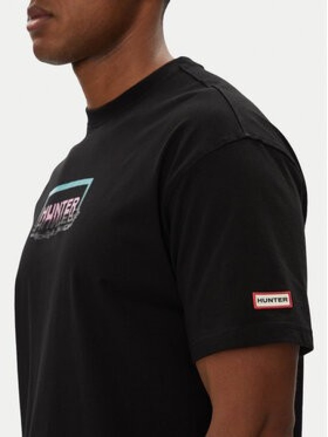 Hunter T-Shirt Abele UNISEX HARU0007251 Czarny Regular Fit