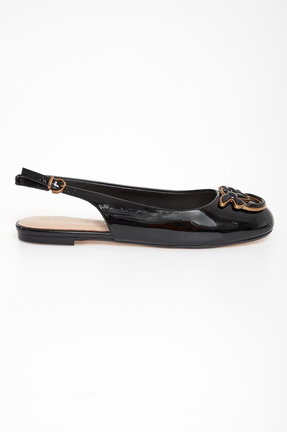 Baleriny lakierowana skóra PINKO