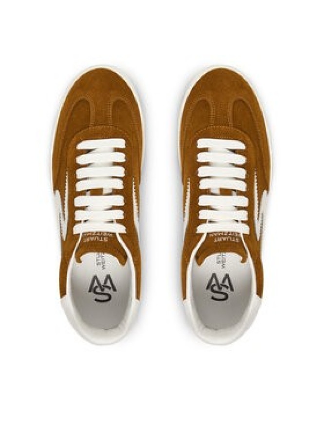 Stuart Weitzman Sneakersy Runaround SK928 XYP Brązowy