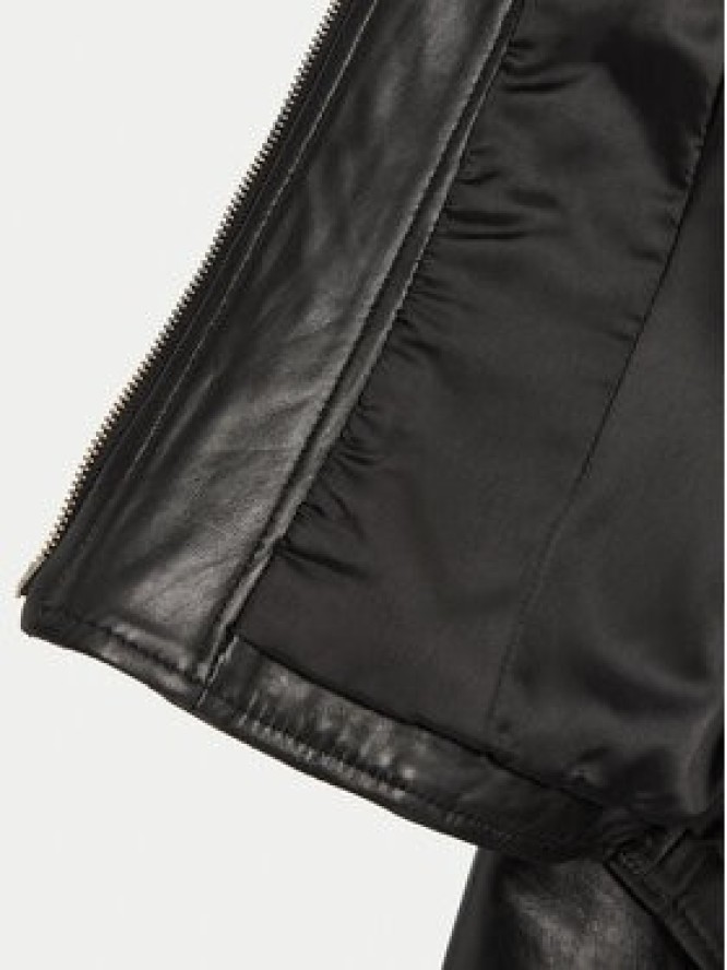 Marella Kurtka skórzana Daily 2513441041 Czarny Regular Fit