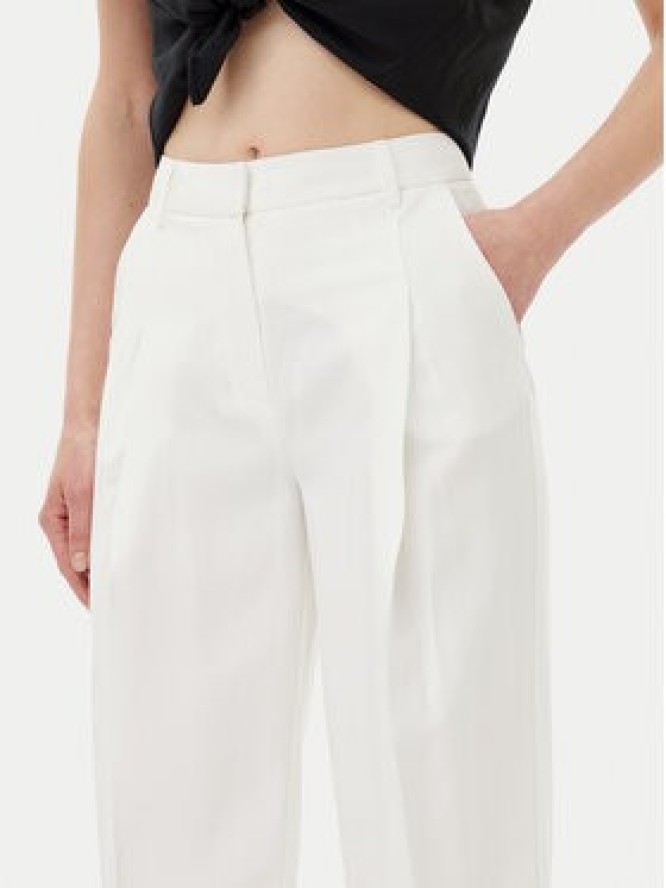 Silvian Heach Spodnie materiałowe Nieva GPP25374PA Biały Wide Leg