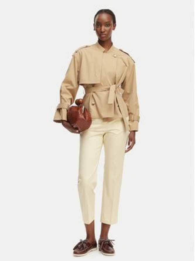 MAX&Co. Spodnie materiałowe Lungo 2616131104200 Beżowy Regular Fit