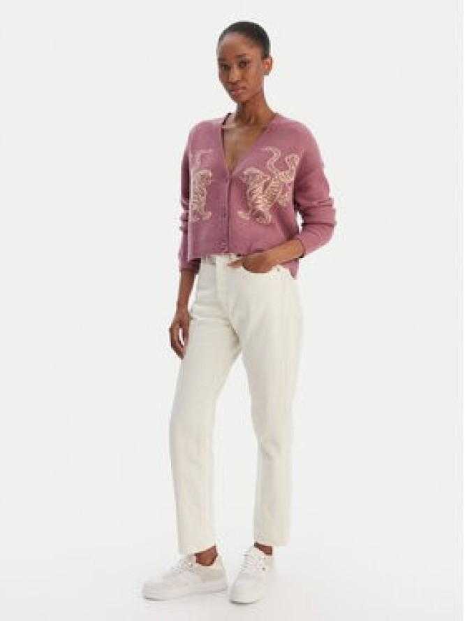 RVCA Kardigan EVJSW03002 Fioletowy Relaxed Fit