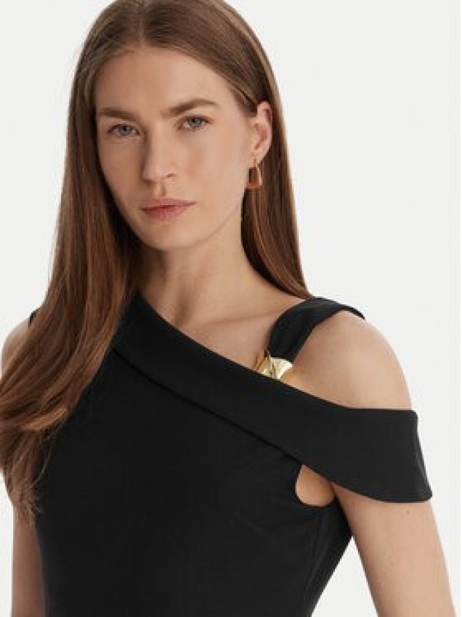 Guess Sukienka koktajlowa W6GK23 K3017 Czarny Regular Fit